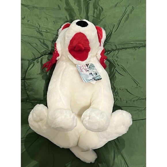Vintage Target Bullseye Dog Plush 14" Tall Christmas Holiday Bull Terrier 2001 - Picture 10 of 11